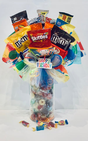 Spectacular Birthday Surprise Candy Bouquet