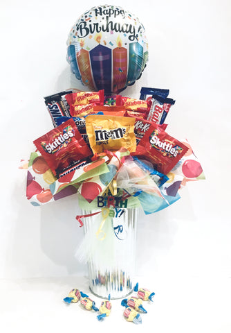 “It’s a Balloon Birthday” Candy Bouquet