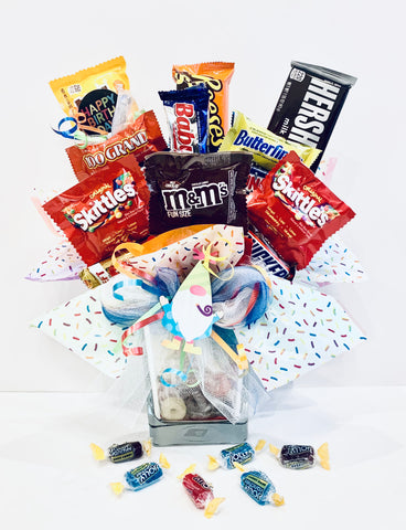 Have the Happiest “Gnome” Birthday Candy Bouquet