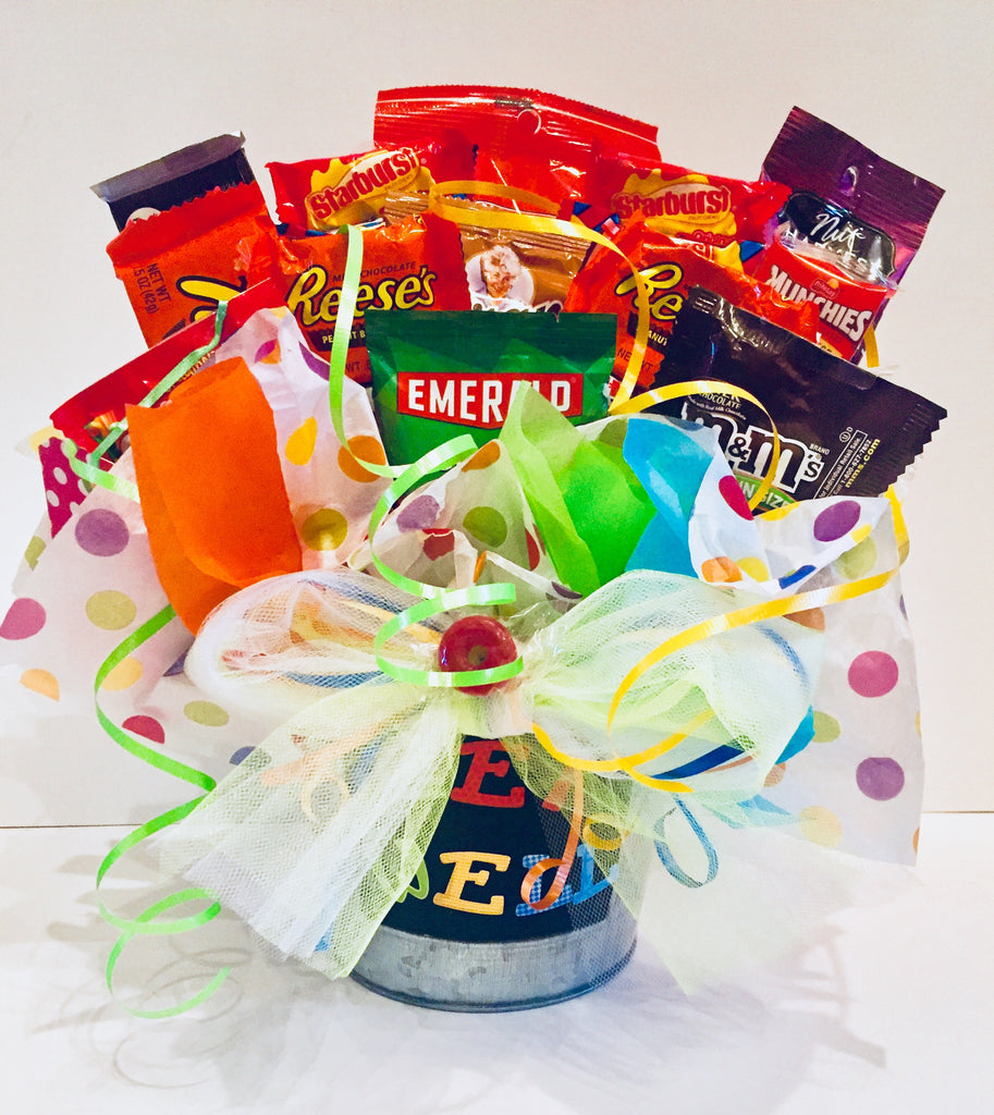 Get Well Soon Bucket Candy Bouquet