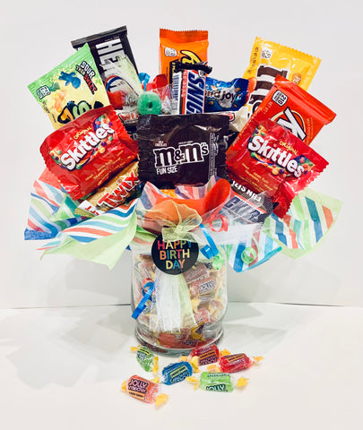 Just say "Happy Birthday" Candy Bouquet