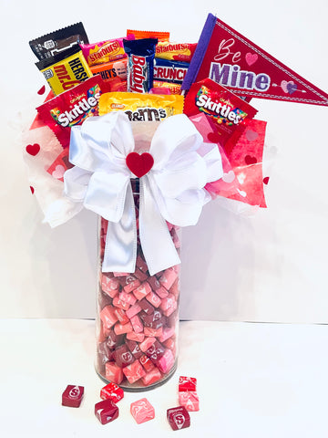 Spectacularly Tall Valentine Delight Candy Bouquet